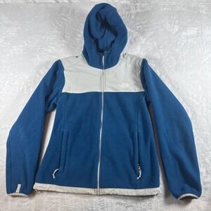 The North Face Jacket Women's Size M Blue / White Fleece Full Zip Jacket